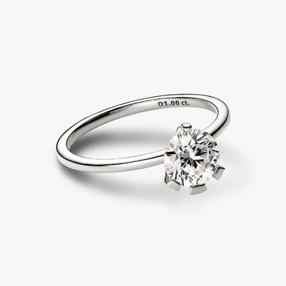 Pandora Nova 14k White Gold Lab-grown Diamond Ring1.00 ct TW, 14k white gold